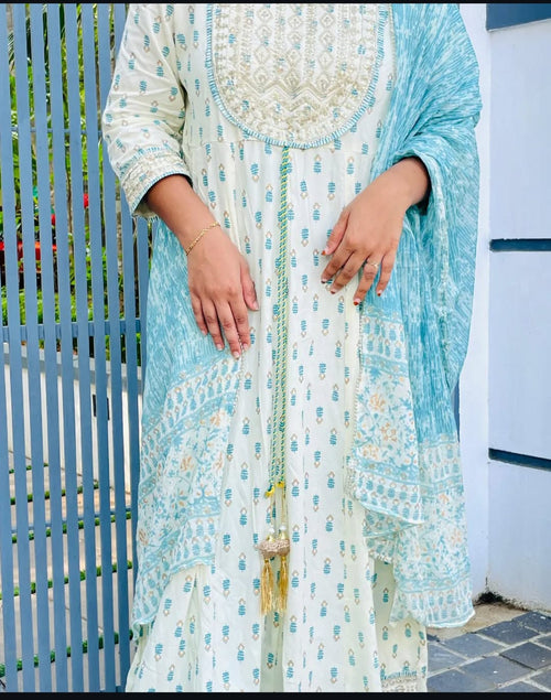 Ethnic Charm Cotton Anarkali