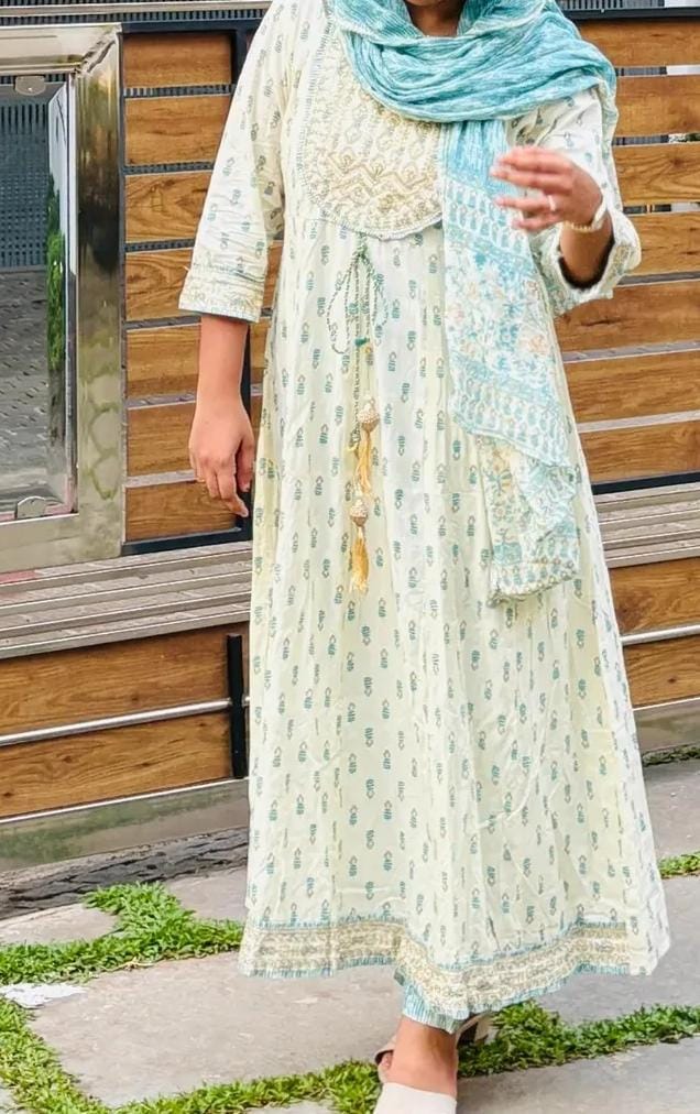 Ethnic Charm Cotton Anarkali