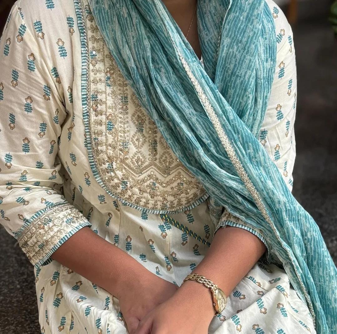 Ethnic Charm Cotton Anarkali