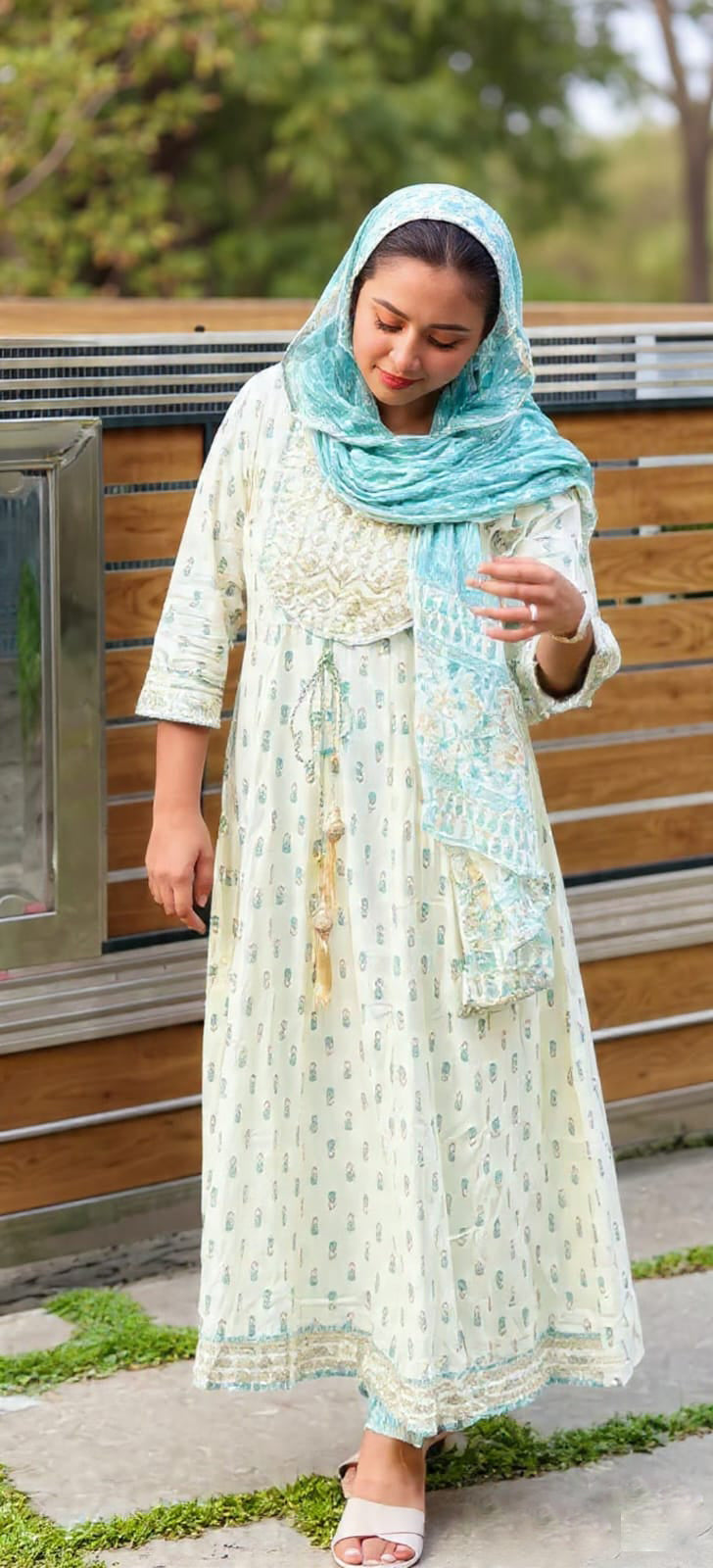 Ethnic Charm Cotton Anarkali