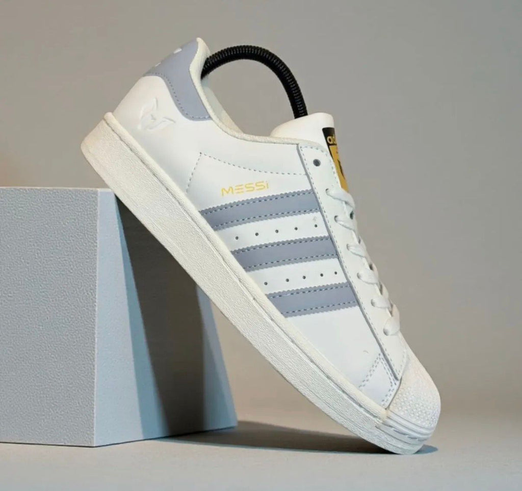 ADIDAS ORIGINALS SUPERSTAR MESSI WHITE GREY