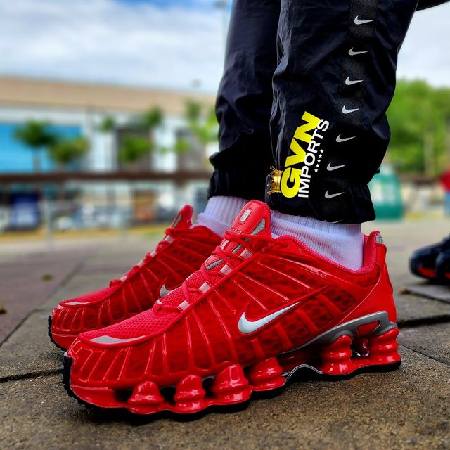 NIKE SHOX TL RED SILVER
