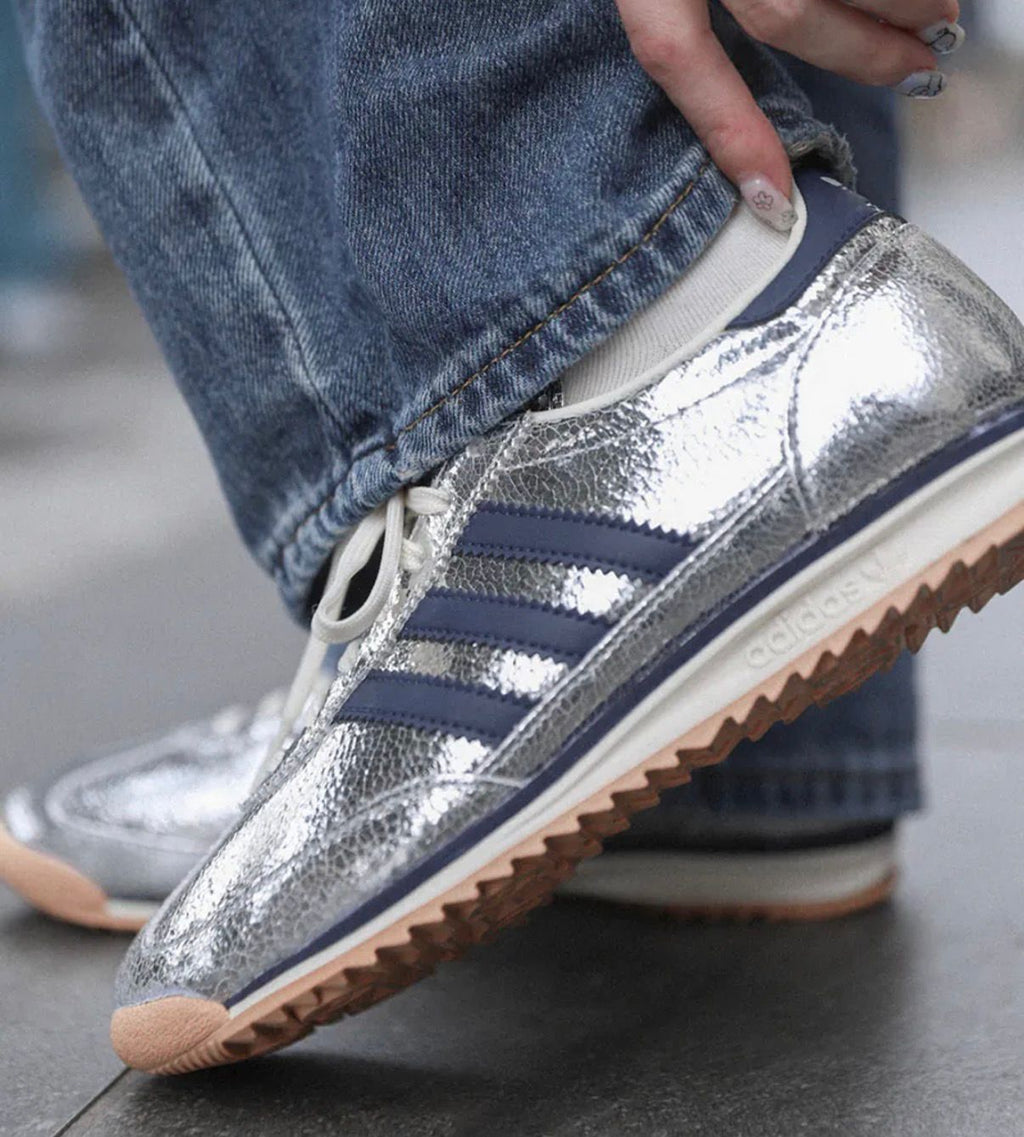 ADIDAS ORIGINALS SL 72 SILVER METALLIC GREEN