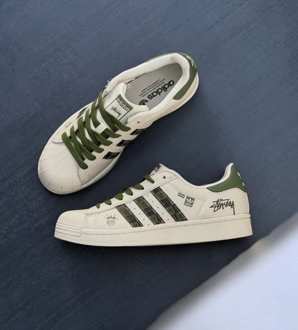 ADIDAS ORIGINAL SUPERSTAR STUSSY CAMO
