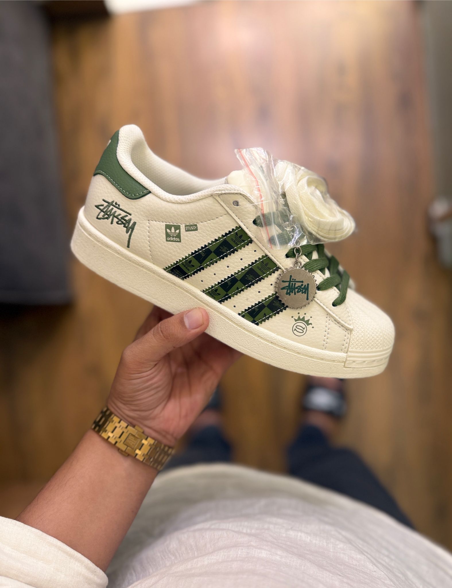 ADIDAS ORIGINAL SUPERSTAR STUSSY CAMO