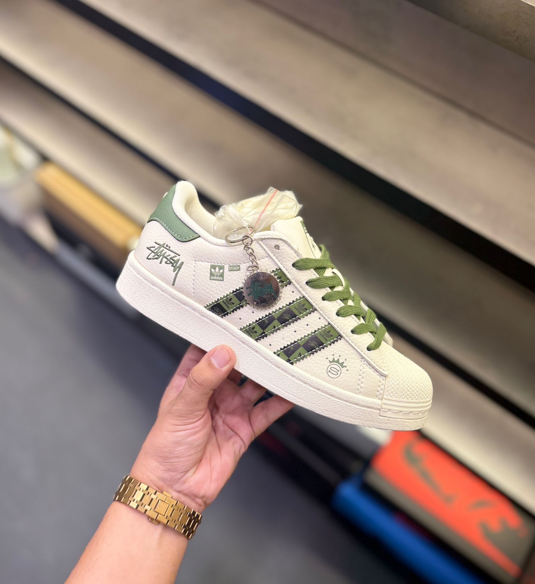ADIDAS ORIGINAL SUPERSTAR STUSSY CAMO