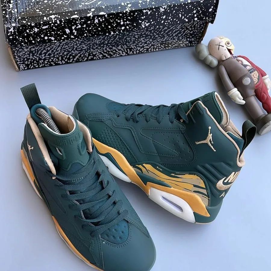 AIR JORDANS JUMPMAN MVP GREEN ORANGE