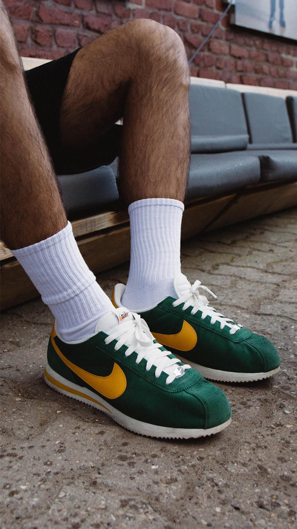 NIKE CORTEZ NYLON GREEN YELLOW