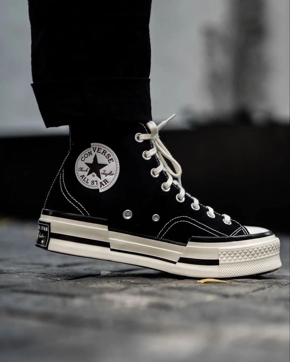CONVERSE CHUCK MID PLUS BLACK WHITE