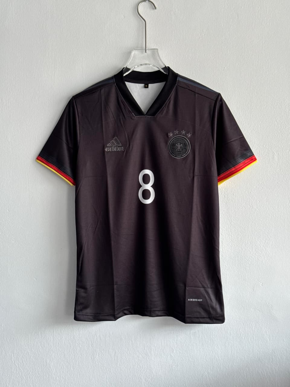 GERMANY 20-21 AWAY KIT KROOS KNITTED POLO EMBROIDERY PREMIUM