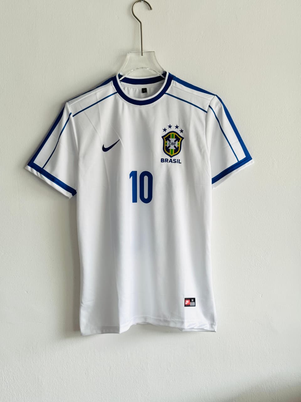 BRAZIL 1998 WHITE KIT NEYMER EMBROIDERY PREMIUM
