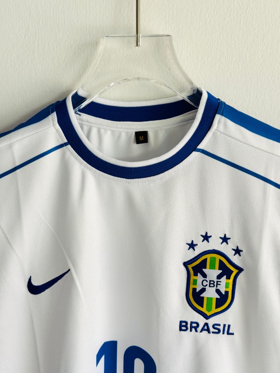 BRAZIL 1998 WHITE KIT NEYMER EMBROIDERY PREMIUM