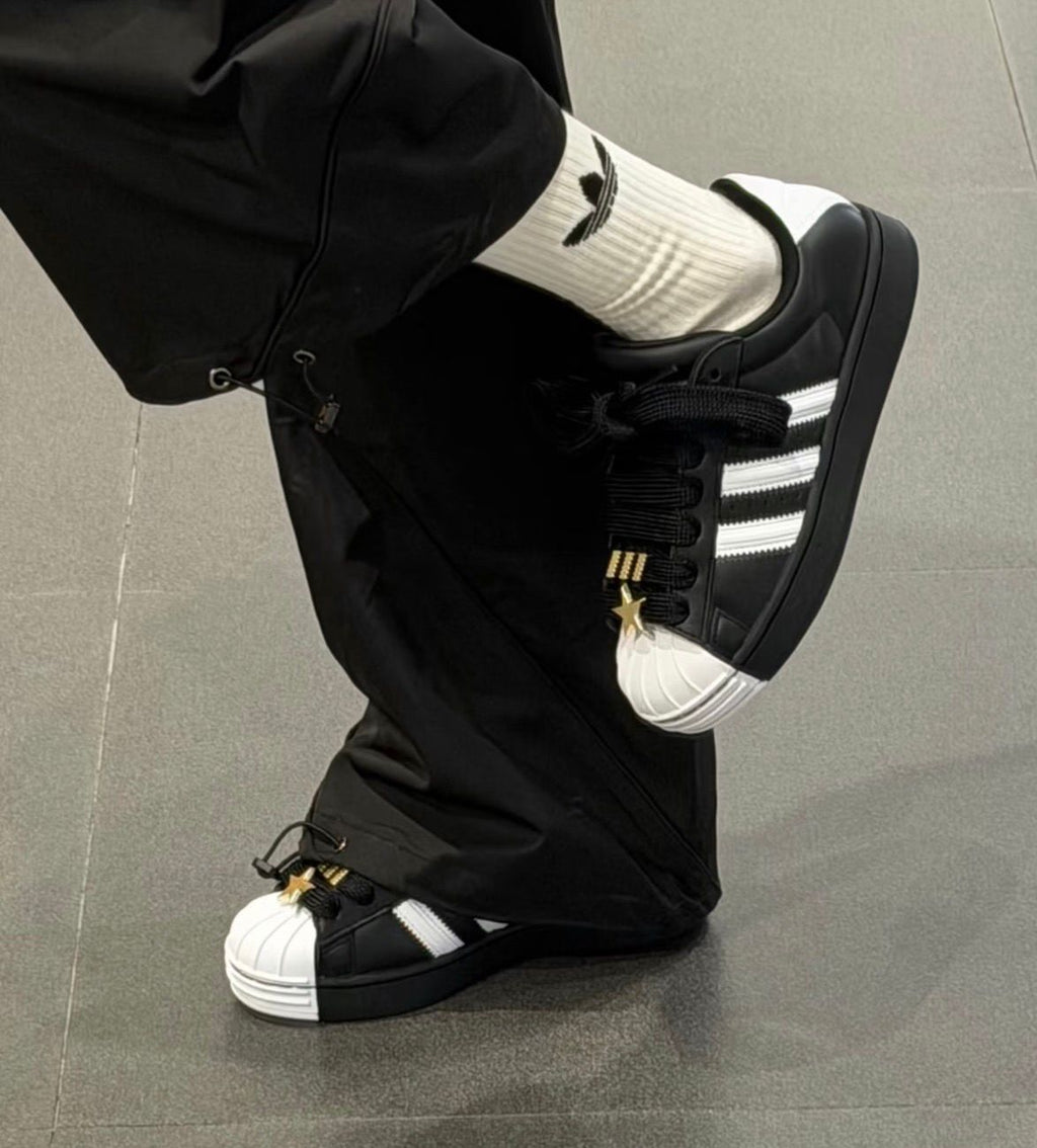 ADIDAS ORIGINALS SUPERSTAR  SECOND GENERATION BLACK & WHITE2026 FOR GIRLS AND BOYS