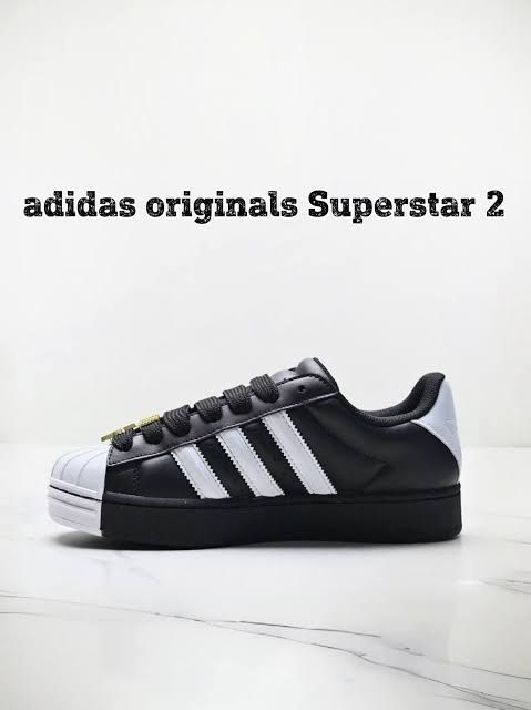 ADIDAS ORIGINALS SUPERSTAR  SECOND GENERATION BLACK & WHITE2026 FOR GIRLS AND BOYS