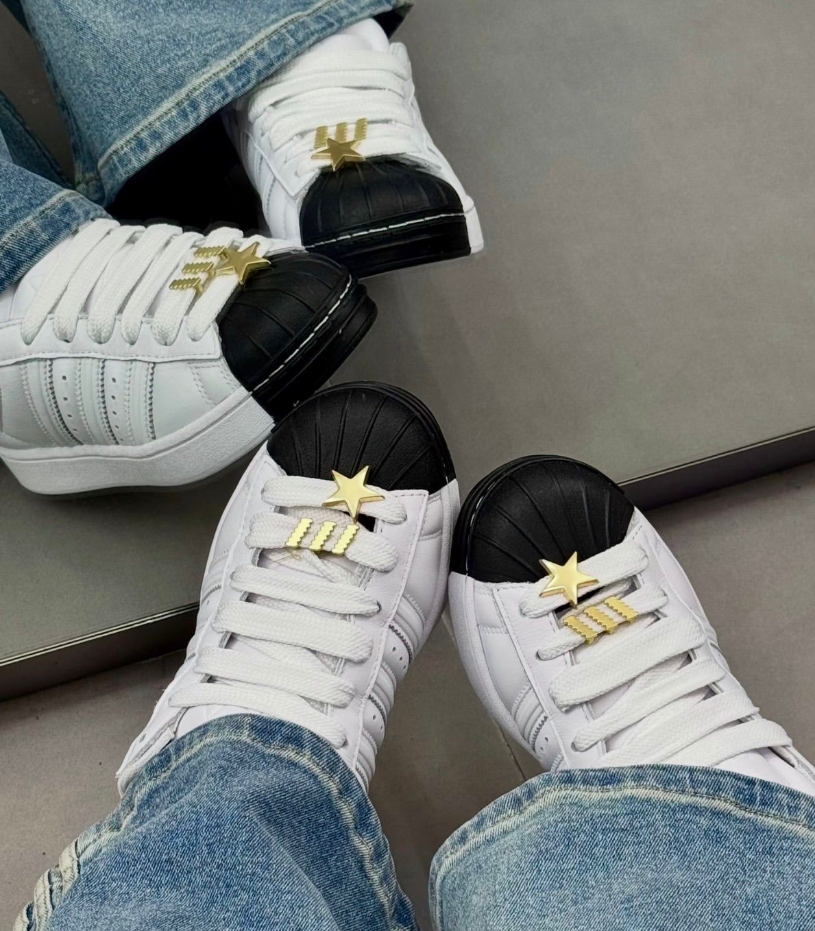 ADIDAS ORIGINALS SUPERSTAR  SECOND GENERATION BLACK & WHITE2026 FOR GIRLS AND BOYS