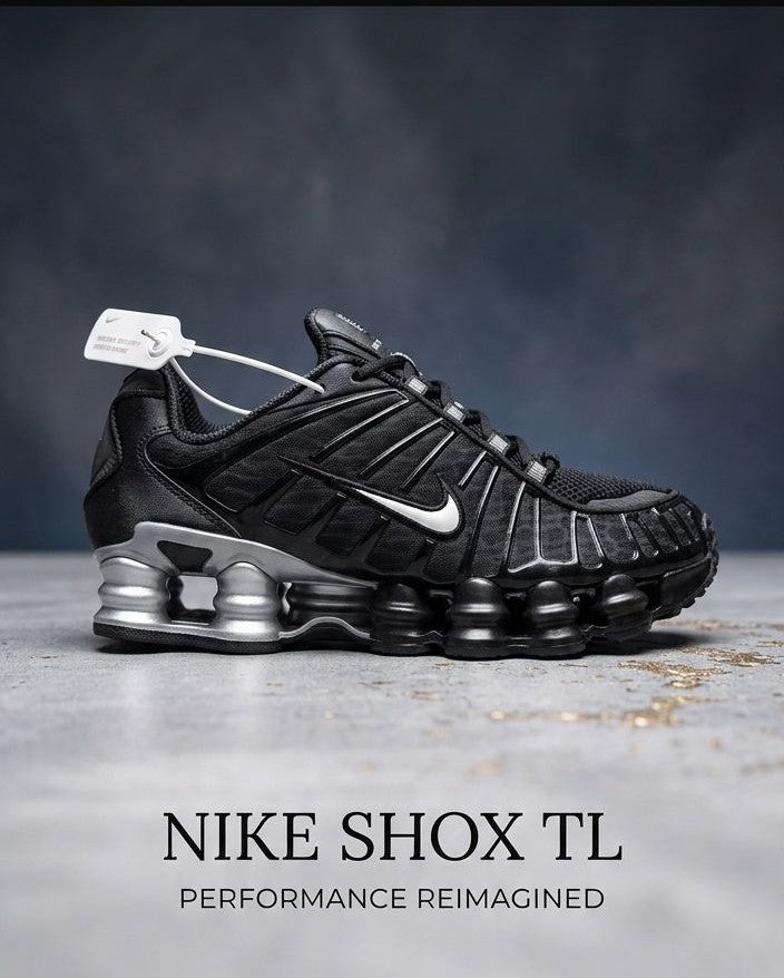 NIKE SHOX TL BLACK SILVER