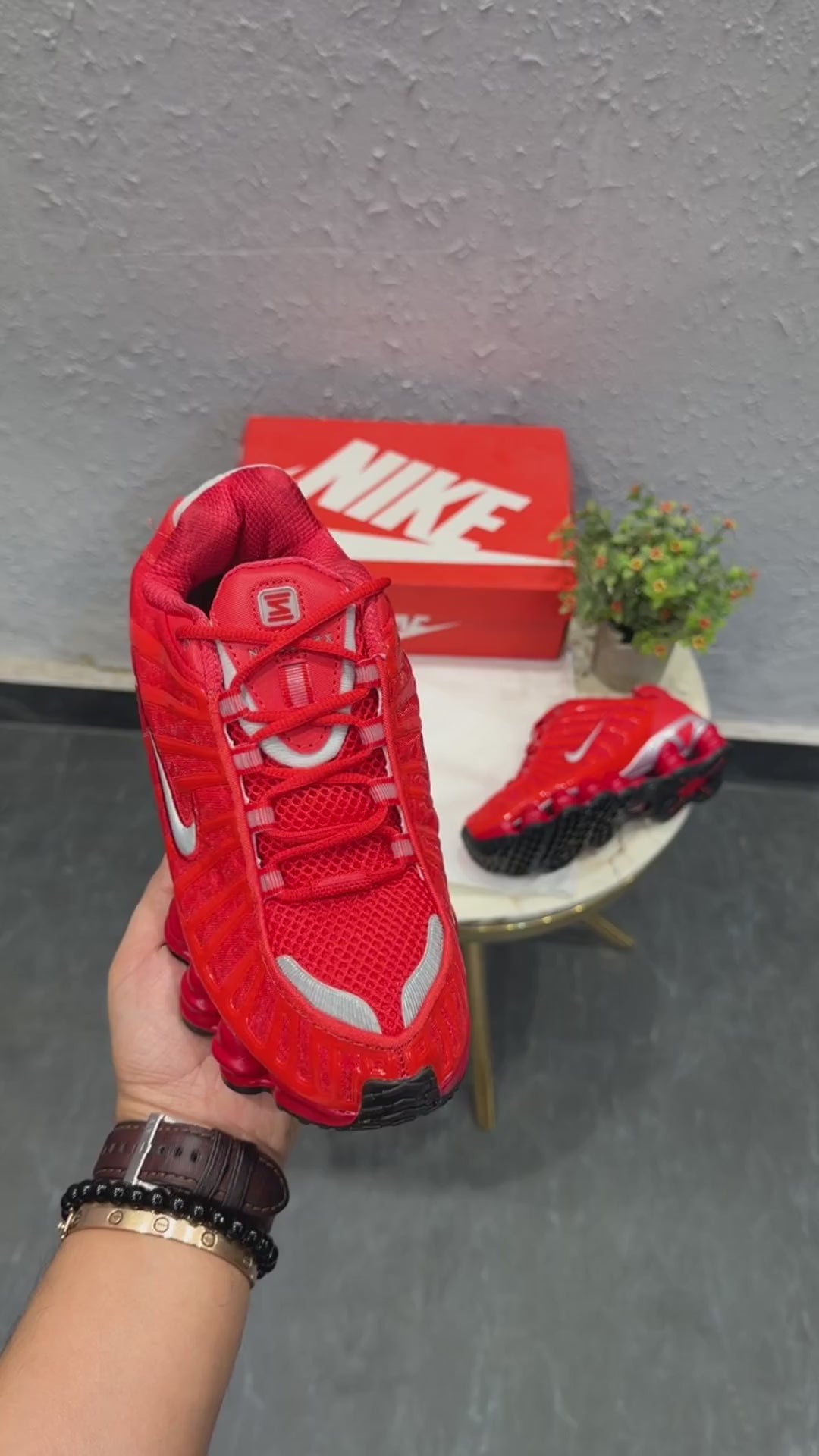 NIKE SHOX TL RED SILVER