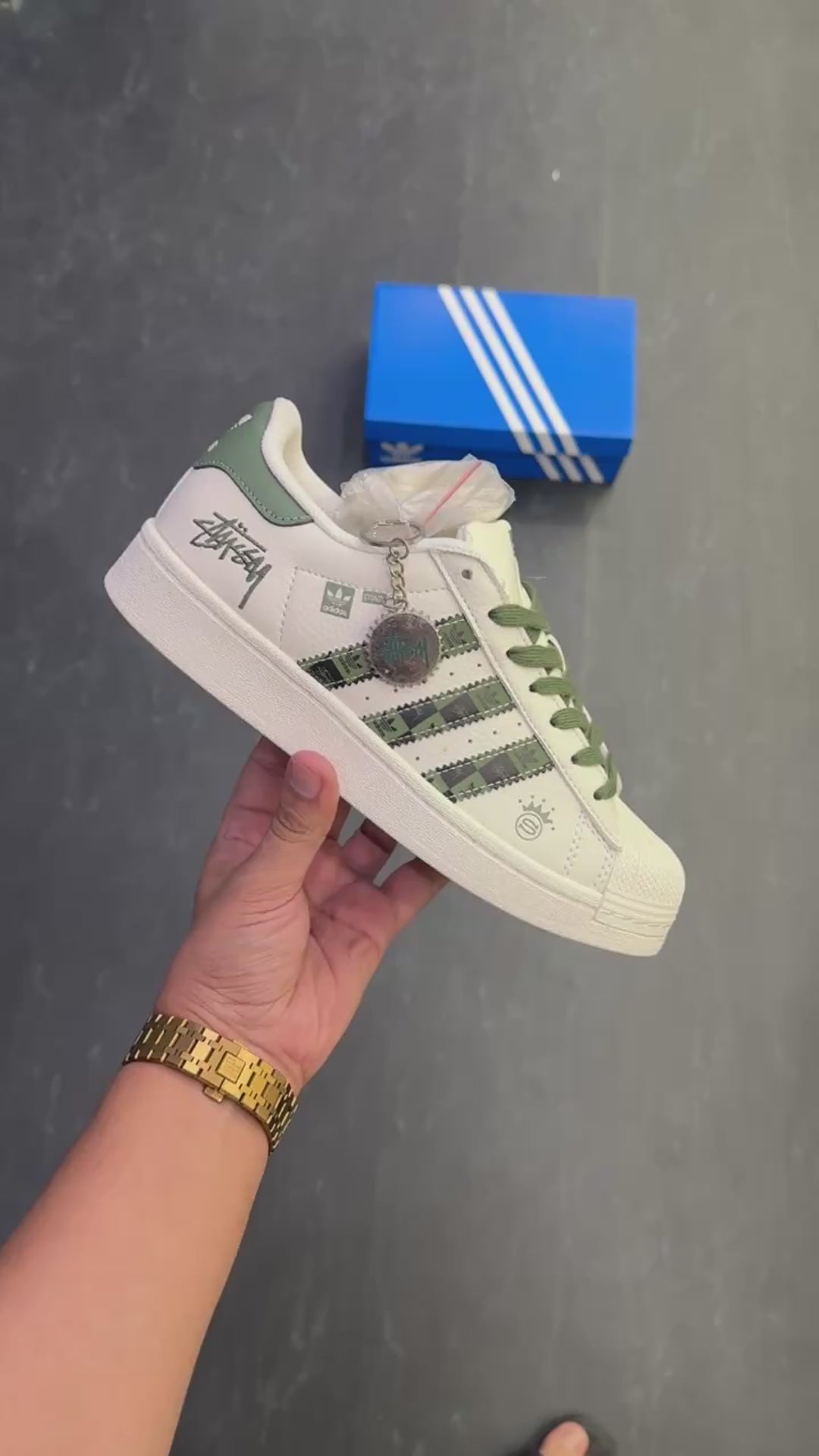 ADIDAS ORIGINAL SUPERSTAR STUSSY CAMO