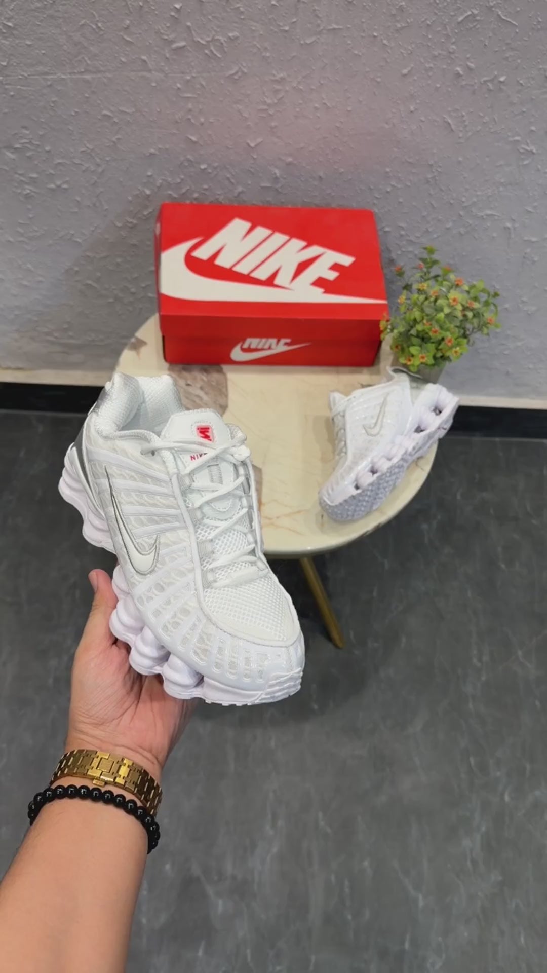 NIKE SHOX TL TRIPPLE WHITE